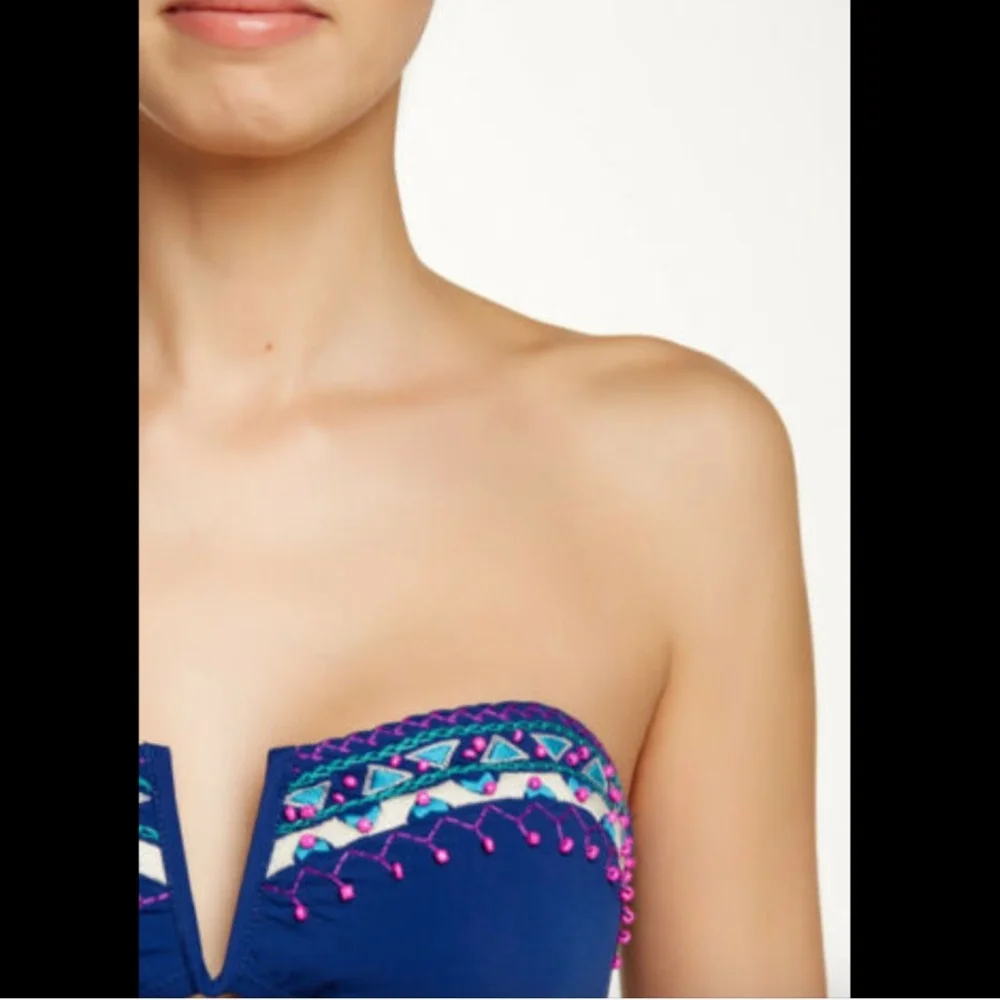 NWT Nanette Lepore‎ Costa Sol Bikini Top [Medium]